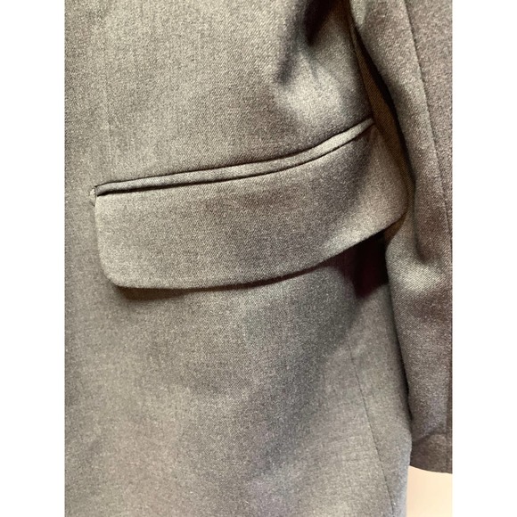 Merona Mens Size XL Gray Slim Fit Vented 2-Button Suit Jacket (KH17) - Picture 5 of 7